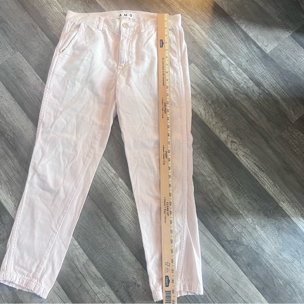 AMO Slouchβ Trouser Pale Pink Size 25 - Picture 4 of 12